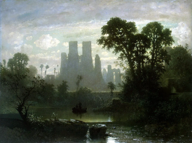 Painting of Castle Kenilworth ruins, by Guillaume Victor van der Hecht