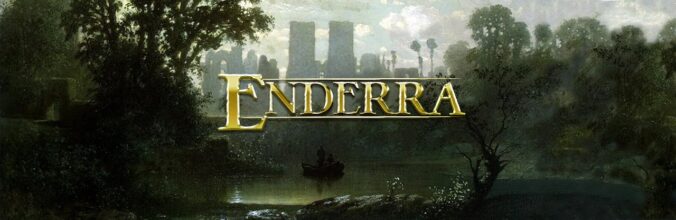 Enderra Logo in front of castle ruins